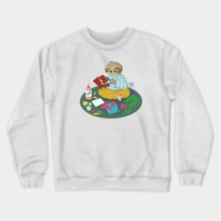 Crafting sloth Crewneck Sweatshirt